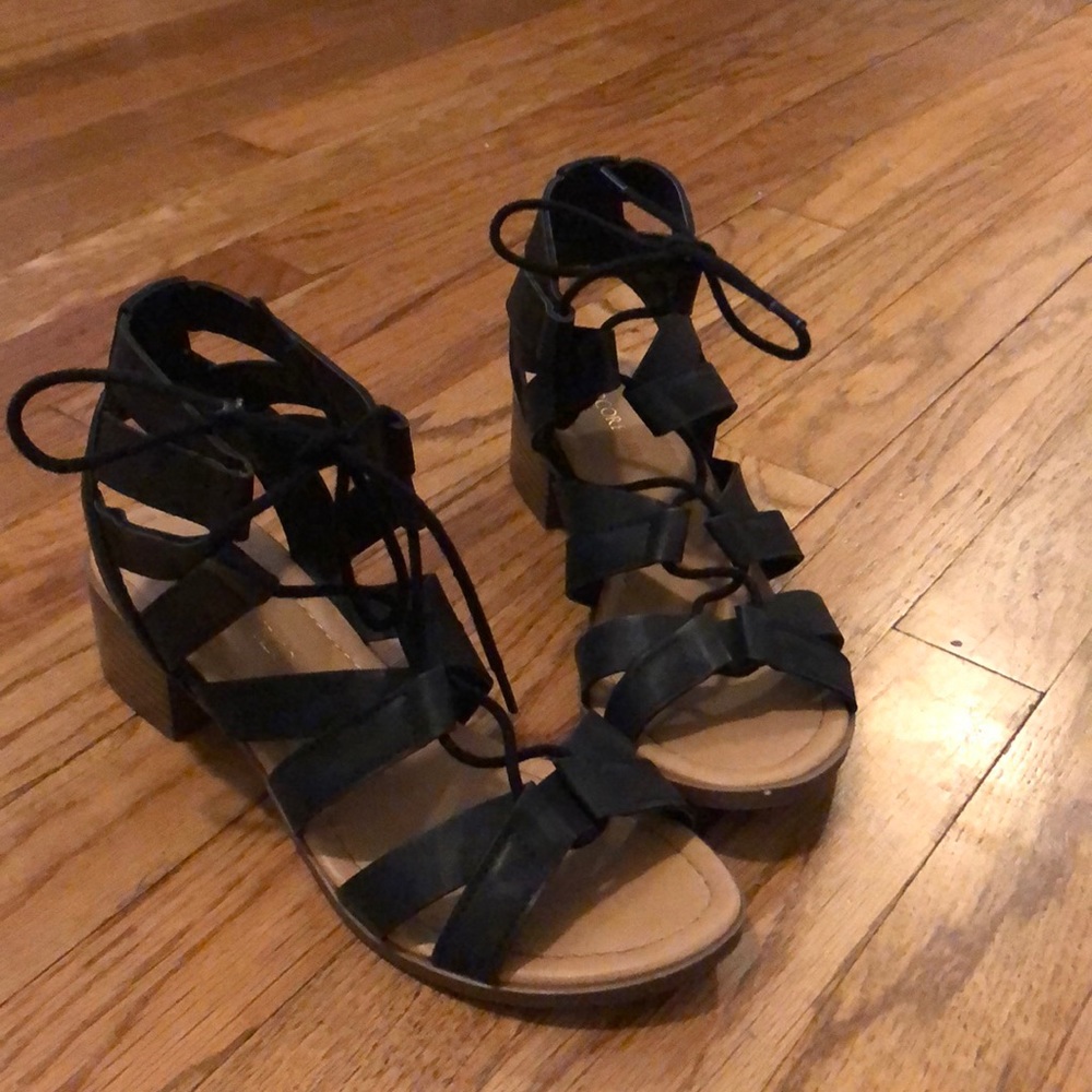 Marco republic chunky lace up heels